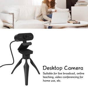 Webcam 1440P USB2.0 Interface Built In Noise Cancelling Mic Tripod Mounting D FY - Afbeelding 1 van 23
