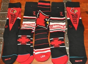Louisville Cardinals Stance socks LOT OF 5 NEW men's large 9-13 NCAA 2021 SEASON - Picture 1 of 2