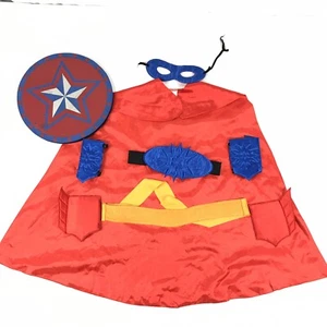 Disfraz de superhéroe accesorios cinturones para niños, capa, escudo, brazos y pulseras, máscara - Imagen 1 de 11