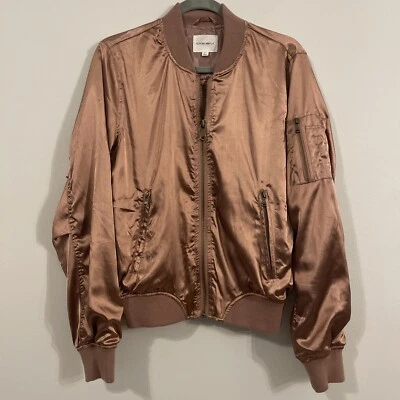 Chaqueta Bomber Cotton Candy LA Rosa Satén Pequeña Foto 1 de 4