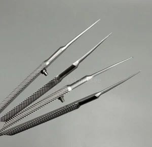 Dental Suture Angled Straight Pliers Surgical Forceps Tweezers Serrated Tip - Bild 1 von 10