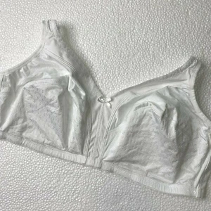 48DD/E Dominique Marcelle Soft Cup Comfort Bra 5360 Cotton Blend White No Wires - Picture 1 of 10