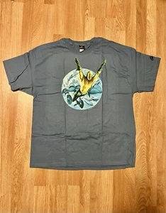 Aquaman Blue Shirt DC Comics Superhero Hanes Beefy Mens 2XL XXL - Picture 1 of 8