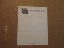 UHL Asheville Smoke Pro Hockey Vintage Defunct Team Logo Hockey Letetrhead