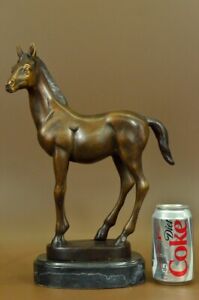 Collector Edition Hot Cast Racing Horse Triple Crown Trophy Bronze Sculpture Art