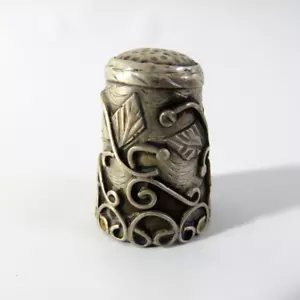 Vintage Mexico Sterling Silver Thimble 7.7 grams - Picture 1 of 5