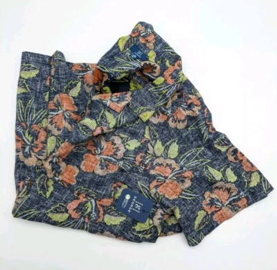 Camisa Para Hombre George Hibiscus 🌺 3XL Floral Hawaiana Manga Corta Botón (G8) Foto 1 de 4