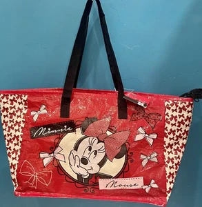 Bolso de Mano Minnie Mouse Reutilizable Rojo y Blanco con Cremallera - Imagen 1 de 4