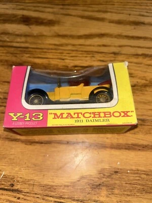 Matchbox Y-13 Modelos de Antaño 1911 Daimler Amarillo Como Nuevo En La Caja Foto 1 de 4