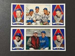 Whitey Ford Mickey Mantle Babe Ruth 1993 Upper Deck BAT Triple Folders 140 152 - Picture 1 of 2