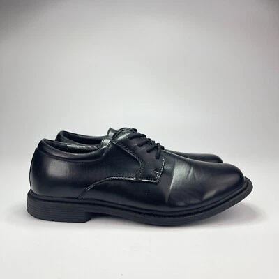 Zapatos informales Oxford Stacy Adams & Co. de cuero negro con punta lisa para jóvenes talla 7M Foto 1 de 4