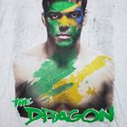UFC Lyoto Machida The Dragon Brazil T-Shirt Shotokan Karate Gray Large MMA BJJ