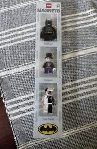 New Lego Magnet Set Minifigures Batman, Penguin, Two-Face Blister Pack 4493780 - Picture 1 of 3