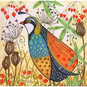 Stitch kit Flights Of Fancy Embroidery Partridge ELH3 Bothy Threads - Picture 1 of 6