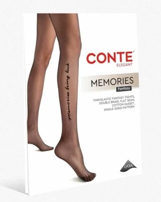 Conte MEMORIES 30 Den – Fantasy Tights with Tattoo Pattern / Pantyhose - Image 1 of 4