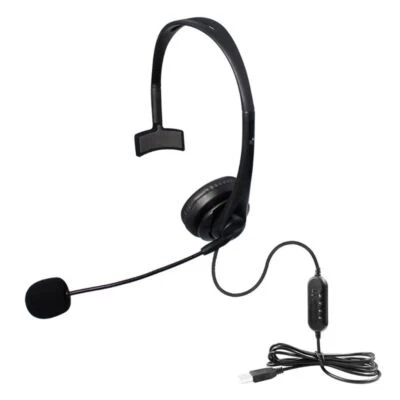USB Headset PC Computer Game Headsets with Noise Cancelling Microphone - Image 1 of 4