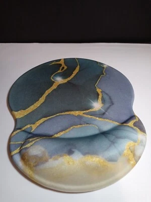 Ergonomic Mouse Pad With Wrist Rest Non-Slip Rubber Base  Marble - Image 1 of 3