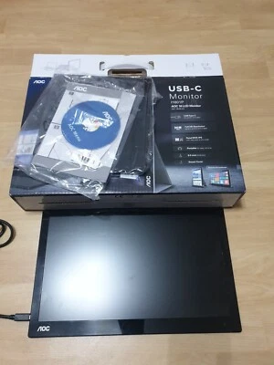 AOC I1601FWUX- 16 Inch Portable monitor, USB-C, 60Hz, No Smart Cover Or Cable.  - Image 1 of 4