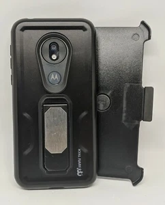 Motorola G7 Play / T-Mobile Revvlry Hybrid Kickstand Magnético con Clip Funda - Imagen 1 de 9