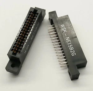 2 piezas. Conector Cardedge 30 vías (2 x 15) 2,54 mm (0,1 pulgadas) pasadores de soldadura - Imagen 1 de 1