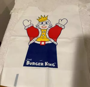 Vintage 60er Jahre The Burger King Kunststoff Lätzchen - - Bild 1 von 6