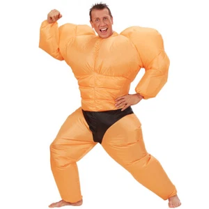 Muskel Kostüm Muskelkostüm nackt aufblasbar Bodybuilder Sixpack JGA Karneval - Bild 1 von 2