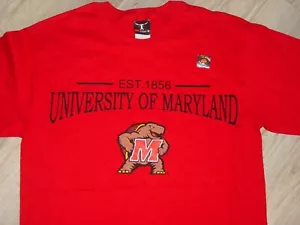 UMD University MARYLAND TERPS TERRAPINS T-Shirt NEW TAG sz..... SMALL - Picture 1 of 10