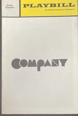 Compañía PLAYBILL Larry Kert Elaine Stritch Beth Howland Stephen Sondheim Se 1970 Foto 1 de 3
