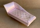Dollhouse Doll House Pink Satin Chaise Lounge Chair Plastic Miniature Vintage