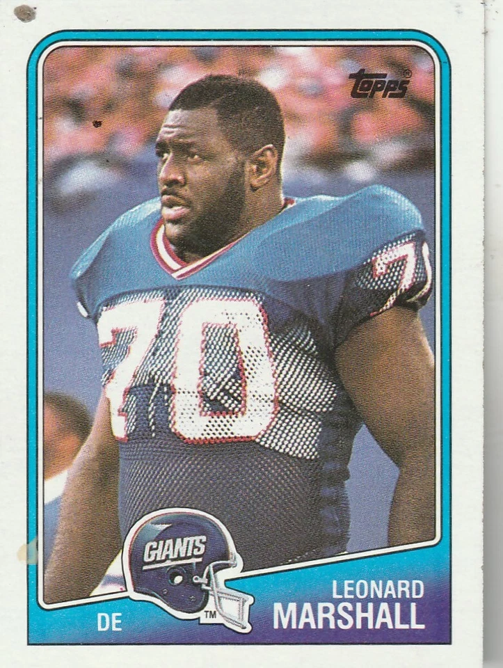 FREE SHIPPING-MINT-1988 Topps #281 Leonard Marshall Giants PLUS BONUS CARDS - Image 1 of 1