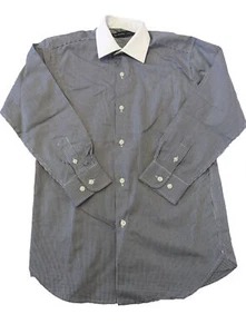 John Varvatos Star USA Boy's Blue Check Dress Shirt Size 10 NWT - Picture 1 of 1