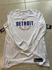 nike detroit pistons Practice Shirts Play Issue Basketball Womens Size Xl tall - Picture 1 of 10