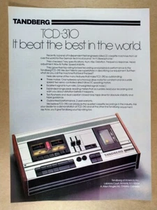 1976 Tandberg TCD-310 Cassette Deck vintage print Ad - Picture 1 of 1