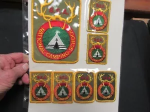 Colección de parches y pañuelos escolares de campamento nacional BM10 - Imagen 1 de 7