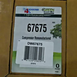 Four Seasons DW67675 Reman Compressor W/clutch, sensors. Volvo 6cyl 3.0 - Picture 1 of 6