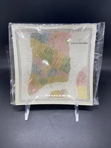 Brand New-Bens Garden City Of New York Map-Trinket Dish - Picture 1 of 2