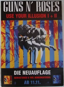 Guns N' Roses Use Your Illusion I+ II - Die Neuauflage - Original Promo Poster - Bild 1 von 1