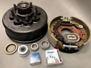 8K Brake Drum & right Brake w/seal, cap, bearings replaces 008-285-08,k23-435-00 - Picture 1 of 7