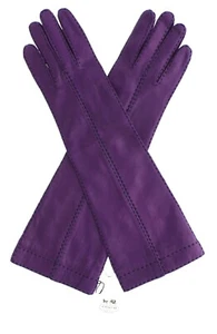 Coach Women's Leather Gloves 83862, Leather Long Bonnie Stitch Gloves, MSRP $228 - Picture 1 of 5