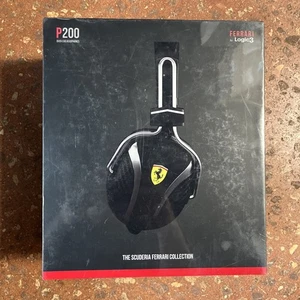 Ferrari By Logic3 Headphones P200 Black Scuderia Collection New Sealed - Picture 1 of 3