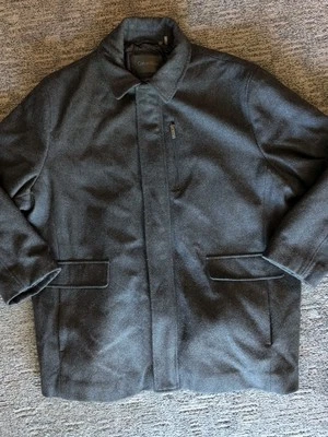 Abrigo Calvin Klein Negro Mezcla Lana Hombre Talla XXL Nylon Puffer Interior Chaqueta  Foto 1 de 4