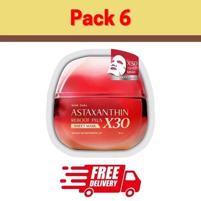 Mask Dara Astaxanthin Reboot Plus X30 Sheet Mask Reduce Wrinkles 25ml 6x - Image 1 of 4