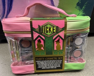 Wicked Vanity Cosmetic Set – Makeup Kit for Kids w/ Bag, Gloss, Brushes Etc. NEW - Image 1 of 3