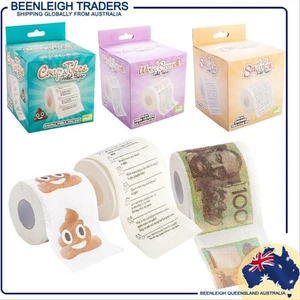NOVELTY TOILET PAPER Jokes, Puzzles & More Brand New - Picture 1 of 10