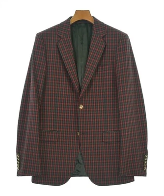 GUCCI Tailored Jackets RedxGreenxNavy(Check Pattern) 48(Approx. L) 2200627565038 - Image 1 of 4