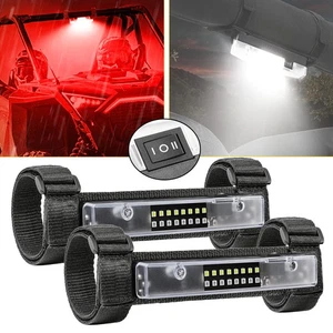 For Polaris RZR XP 4 1000 Turbo RZR 900 2xRollbar Mount LED Dome Light White Red - Picture 1 of 12