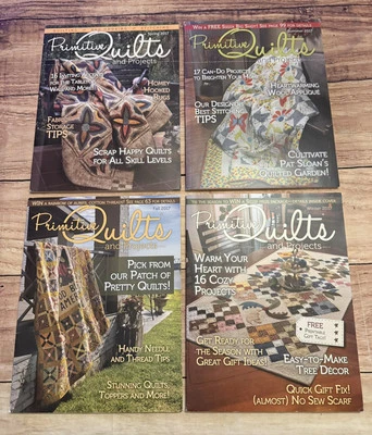Primitive Quilts and Projects Lot Of 4 2016 Summer Spring Fall Winter W Patterns - Image 1 of 4