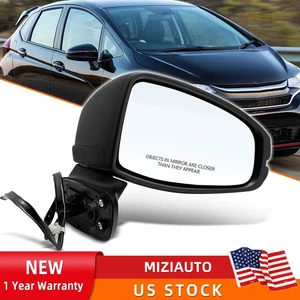 For Honda Fit 2015-2020 Passenger Right Side Power Mirror Black Maual Fold 3Pin - Picture 1 of 7