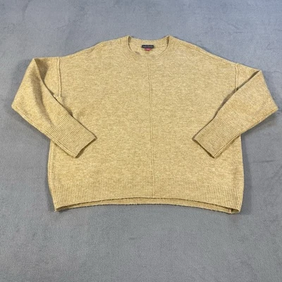 Suéter para mujer Vince Camuto bronceado cuello redondo, mangas largas, talla S Foto 1 de 4