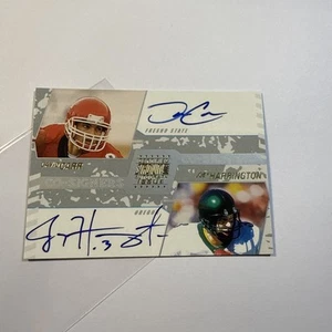 2002 Topps Stadium Club Joey Harrington David Carr Dual AUTO Autograph RC Oregon - Picture 1 of 2